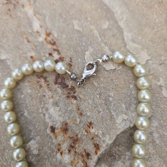 Costume Pearl Necklace Faceted Blue  'Crystals' PROM, DANCE, WEDDING, GIRLS PLAY - Picture 3 of 4